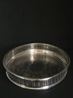 Vintage Silver Plated Gallery Tray Oval 12    Chased Epb Bar Cart Drinks English