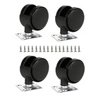 Plastic Small Caster Wheels Swivel Casters Set Of 4 With 16 Screws For 1 5 Inch