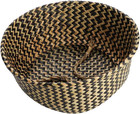 1pc Woven Seagrass Belly Basket For Storage  Laundry  Picnic  Plant Pot Cover  A