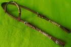 New Circle Y Custom Tooled   Rawhide Braided Headstall cowhorse ranch reining
