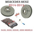 Front   Rear Brake Rotors With Brake Pads   Sensor Set For Mercedes W222 Special