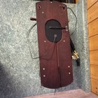 Antique Wood Wall-mounted Telephone Rotary Dial Brass Bells Pre-1940 Era Vintage