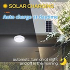 2pcs Solar Panel Powered Light Pendant Ceiling Lamp In outdoor Garden Shed Barn