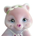 Fenton Blue Burmese Satin Glass Bear Artist Signed Betty Riley Hand Painted 4   