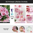 50cm 13-heads Pink Silk Orchid  Plastic Vase  Potted Faux Phalaenopsis  Decor