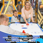 58  Air Hockey Table  Indoor Powered Air Hockey Game Table W 2 Pucks  2 Pushers 