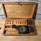 Vintage Burgess Vibro-tool De Luxe Engraving Set Original Wood Case W 4 Bits