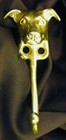 Greyhound   Whippet J Hook  Robe Hook  Coat Hook  Leash Hook Bronze