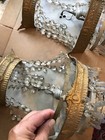 J13y Vintage  Very Cool Pair Of  Wedding Cake Wall Sconces