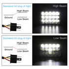 2pcs 4x6 Led Headlights Upgrade For Blizzard Snowplow Snow Plow 680lt 720lt 810
