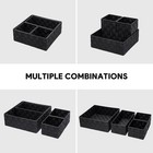 Woven Storage Baskets For Organizing  Small Black Baskets Cube Bin Container    