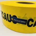 Barricade Tape Caution Precaucion 3in X 1000ft Custom 1 Roll Accuform Mpt555