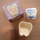 Vtg Papel  Giftware Tooth Fairy Wishes Tooth trinket Box  Personalized William 