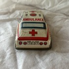 Vintage 1970   s Lithograph Friction Tin Toy Car  Made In Japan  Friction Works