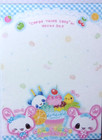 Q-lia Candy Twins Sweets Rabbit Panda Mini Memo Pad Made In Japan
