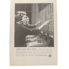 Vintage 1950 Bell Telephone System Service Never Sleeps Ad Advertisement