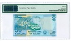 Malawi 2012 50 Kwacha Bank Note Gem Unc 66 Epq Pmg