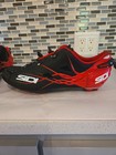 Sidi Tiger Srs Matte Carbon Mtb Men Cycling Shoes  matte Black Red  Sz 48 Italy