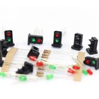 10 Sets 1 87 Target Faces With Leds Red Green Railway Dwarf Signal Ho Oo Scale