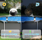 Solar Pool Lights 6 Pack Waterproof For Framed Above Ground Pools Outdoor