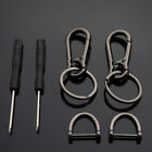 3xbright Black Keychain Key Ring Carabiner Clip Bag Keyring Chain D-ring Holders