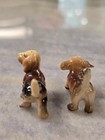 Vintage Tiny Dog Puppy Figurine Miniature Hong Kong Set Of 2