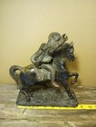 Antique Wild Bill Hitchcock Cast Iron Statue