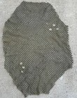 Original Wwii Square Pattern Camo Net Cut For M1 Steel Helmet W 3 Foliage Holes
