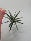 Vtg Starburst Sputnik Bradford Plastic Christmas Ornaments Green Atomic