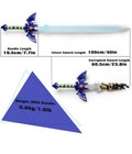 The Legend Of Zelda 40  Link Plastic Master Sword W  Metal Hilt   Decayed Blade