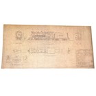 Vintage Steam Locomotive Blueprint 2-8-2 Mikado Wasatch Mountain Railway