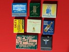 Vintage Lot Of 8 Rare  Budget  Feature Matchbooks   Hotels  Pabst  Hollywood