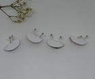 4 Pares De Broquel Plata925 Sterling Silver Earrings Made In Mexico