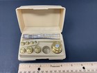 Vintage Scale balance Calibration Weight Set Ohaus Apothecary With Case Not Full