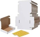 6x4x1 Shipping Boxes Set Of 100 White Small Corrugated Cardboard Box Mailer Box