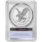 2025-w Proof  1 American Silver Eagle Laser Beam Privy Pcgs Pr69dcam Fs Flag