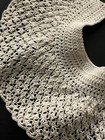 Antique Vintage Delicate Tiny Crochet Collar   Cuffs