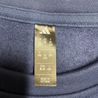 Nwt Adidas Fleece Crewneck Sweatshirt Blank Solid Blue Youth Boys Size M 11-12y