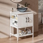 24  Bathroom Vanity Cabinet W  Vessel Sink Combo Bathroom Cabinet Set W  Door