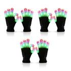 Led Light Up Gloves - Flashing Sensory Toys For Autism  Fun Party Gifts For Kids
