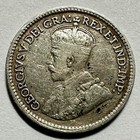 1919 Newfoundland 5 Cents -  925 Silver - George V - Km 13 - Low Mintage - Rare