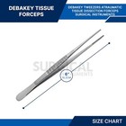 3 Pcs Debakey Vascular Surgical Thumb Tissue Forceps Atraumatic Tweezers Set