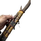 South East Asian Mandau Dayak Headhunters Sword Borneo Stag Horned Handle