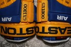Vintage Easton Air Gx1300 13 5  Ice Hockey Gloves Flex Grip Blue Yellow Htf Rare