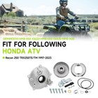 Rear Brake Drum Hub Plate Cover  shoes Kit For Honda Recon 250 Trx250te Trx250tm