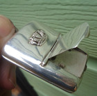 Rare Stg  Silver Vesta   Match Safe   Stamp Holder   Sovereign Holder - H m 1906