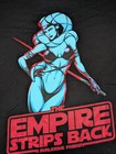 Empire Strips Back Tee Large Star Wars Parody Burlesque Giant Panda King Pin-up