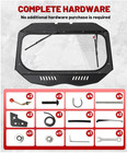 Maverick X3 Glass Windshield With Wipers Sliding Vents - Scratch Resistant X3 Wi