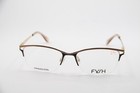 New Fysh 3743 M200 Black Gold Brown Authentic Frames W case Eyeglasses 52-17