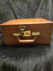 Vintage Leather Train Case With Original Contents